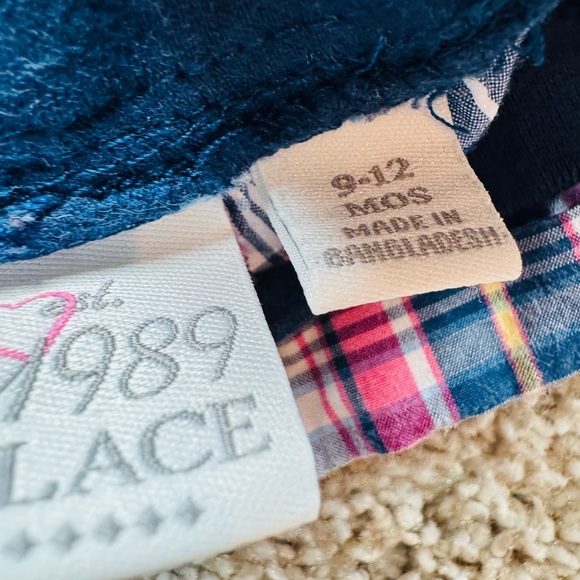 Bundle of 2 Baby Girl Shorts Plaid printed and Ice cream printed – 6-12 Months - Picture 8 of 9